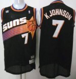 Jerseys Factory Cheap Suns #7 Kevin Johnson Black Throwback Stit