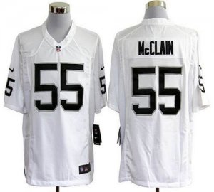 Jerseys Factory Cheap Nike Raiders #55 Rolando McClain White Men