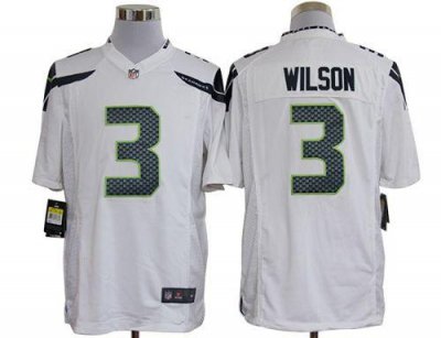 Jerseys Factory Cheap Nike Seahawks #3 Russell Wilson White Men'