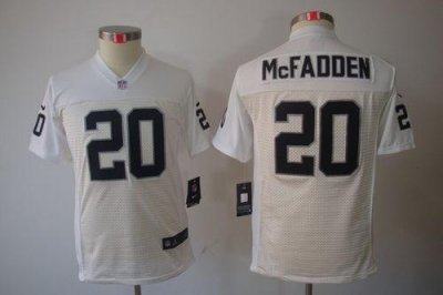 Jerseys Factory Cheap Nike Raiders #20 Darren McFadden White You