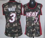 Jerseys Factory Cheap Heat #3 Dwyane Wade Camo Women's Stealth C