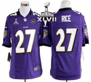 Jerseys Factory Cheap Nike Ravens #27 Ray Rice Purple Team Color
