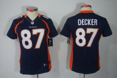 Jerseys Factory Cheap Nike Broncos #87 Eric Decker Blue Alternat