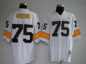Jerseys Factory Cheap Mitchell & Ness Steelers #75 Joe Greene Wh