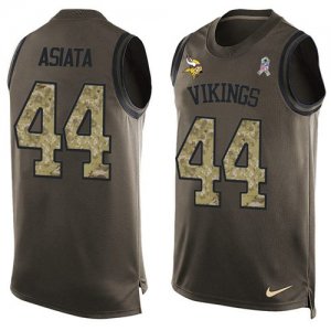 Jerseys Factory Cheap Nike Vikings #44 Matt Asiata Green Men's S