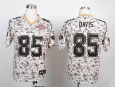Jerseys Factory Cheap Nike 49ers #85 Vernon Davis Camo Men's Sti