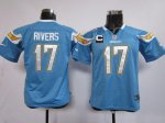 Jerseys Factory Cheap Nike Chargers #17 Philip Rivers Electric B