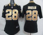 Jerseys Factory Cheap Nike Saints #28 Mark Ingram Black Team Col