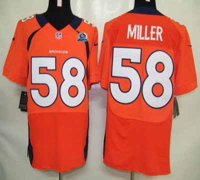 Jerseys Factory Cheap Nike Broncos #58 Von Miller Orange Team Co