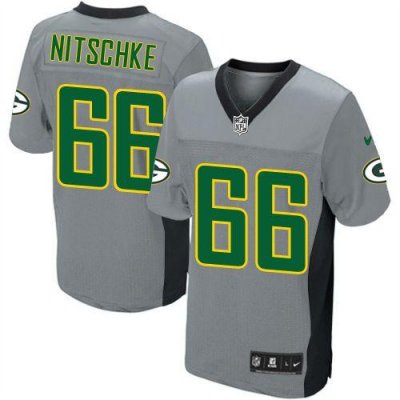 Jerseys Factory Cheap Nike Packers #66 Ray Nitschke Grey Shadow