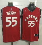 Jerseys Factory Cheap Raptors #55 Delon Wright Red Stitched NBA