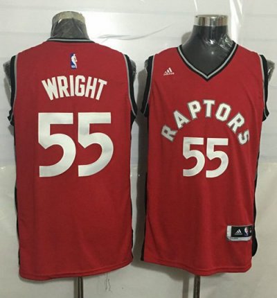 Jerseys Factory Cheap Raptors #55 Delon Wright Red Stitched NBA
