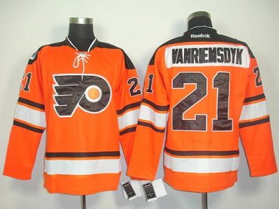 Jerseys Factory Cheap Flyers #21 Van Riemsdyk Orange Official 20
