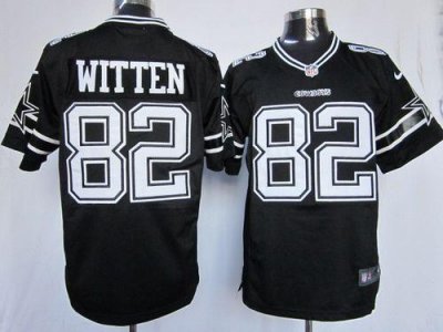 Jerseys Factory Cheap Nike Cowboys #82 Jason Witten Black Shadow