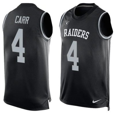 Jerseys Factory Cheap Nike Raiders #4 Derek Carr Black Team Colo