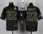 Jerseys Factory Cheap Nike Patriots #22 Stevan Ridley Black Gold