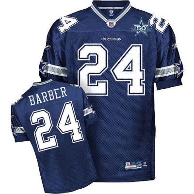 Jerseys Factory Cheap Cowboys #24 Marion Barber Navy Blue With T