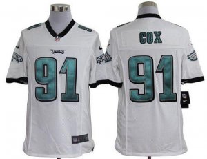 Jerseys Factory Cheap Nike Eagles #91 Fletcher Cox White Men's E