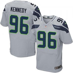 Jerseys Factory Cheap Nike Seahawks #96 Cortez Kennedy Grey Alte