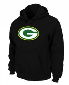 Jerseys Factory Cheap Green Bay Packers Logo Pullover Hoodie Bla