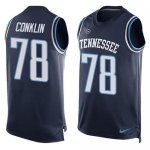 Jerseys Factory Cheap Nike Titans #78 Jack Conklin Navy Blue Alt