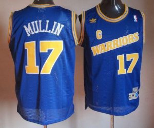 Jerseys Factory Cheap Warriors #17 Chris Mullin Blue Throwback S