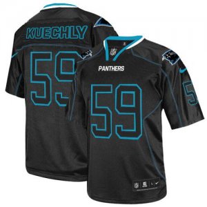 Jerseys Factory Cheap Nike Panthers #59 Luke Kuechly Lights Out
