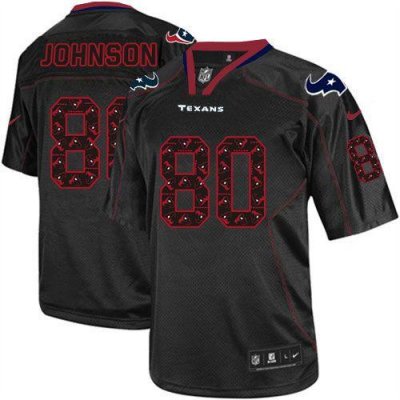 Jerseys Factory Cheap Nike Texans #80 Andre Johnson New Lights O