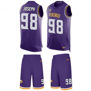 Jerseys Factory Cheap Nike Vikings #98 Linval Joseph Purple Team