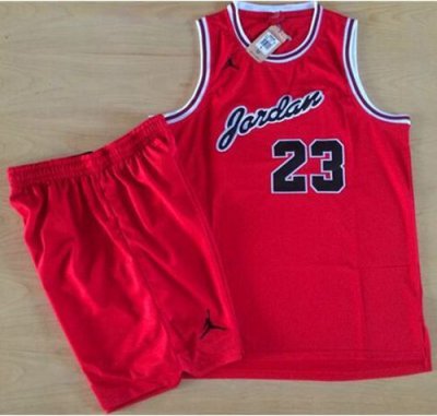 Jerseys Factory Cheap Bulls #23 Michael Jordan Red Anniversary A