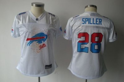 Jerseys Factory Cheap Bills #28 C.J. Spiller White 2011 Women's