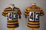 Jerseys Factory Cheap Nike Steelers #43 Troy Polamalu Black/Yell