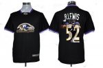 Jerseys Factory Cheap Nike Ravens #52 Ray Lewis Black Men's NFL
