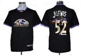 Jerseys Factory Cheap Nike Ravens #52 Ray Lewis Black Men's NFL