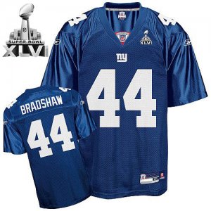 Jerseys Factory Cheap Giants #44 Ahmad Bradshaw Blue Super Bowl