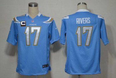 Jerseys Factory Cheap Nike Chargers #17 Philip Rivers Electric B