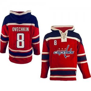 Jerseys Factory Cheap Capitals #8 Alex Ovechkin Red Sawyer Hoode