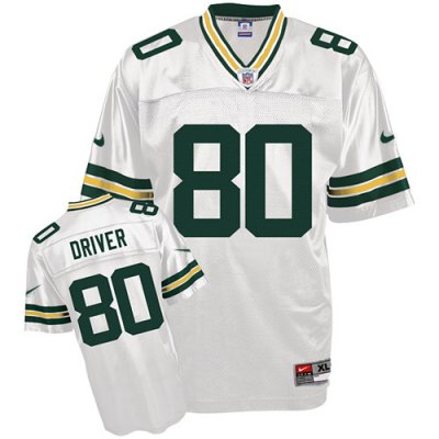 Jerseys Factory Cheap Nike Packers #80 Donald Driver White Stitc