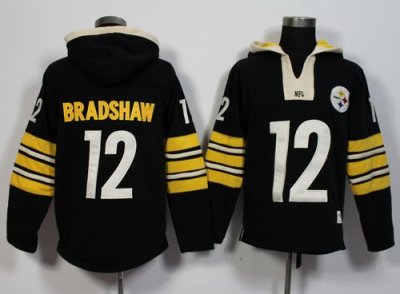 Jerseys Factory Cheap Pittsburgh Steelers #12 Terry Bradshaw Bla