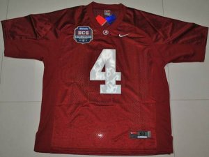 Jerseys Factory Cheap Crimson Tide #4 Marquis Maze Red 2012 BCS