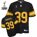 Jerseys Factory Cheap Steelers #39 Willie Parker Black With Yell