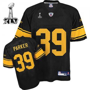 Jerseys Factory Cheap Steelers #39 Willie Parker Black With Yell