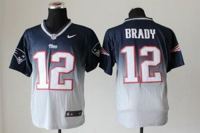 Jerseys Factory Cheap Nike Patriots #12 Tom Brady Navy Blue/Grey