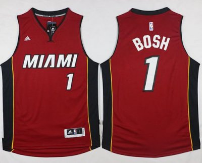 Jerseys Factory Cheap Heat #1 Chris Bosh Stitched Red NBA Jersey