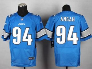 Jerseys Factory Cheap Nike Lions #94 Ziggy Ansah Blue Team Color