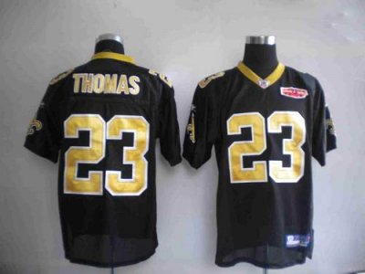 Jerseys Factory Cheap Saints #23 Pierre Thomas Black With Super