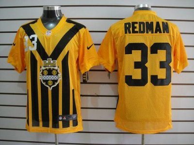Jerseys Factory Cheap Nike Steelers #33 Isaac Redman Gold 1933s