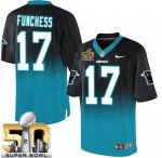 Jerseys Factory Cheap Nike Panthers #17 Devin Funchess Black/Blu