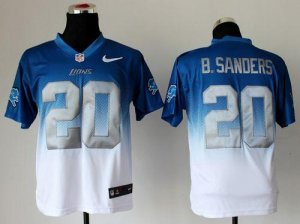 Jerseys Factory Cheap Nike Lions #20 Barry Sanders Blue/White Me