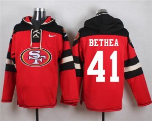 Jerseys Factory Cheap Nike 49ers #41 Antoine Bethea Red Player P